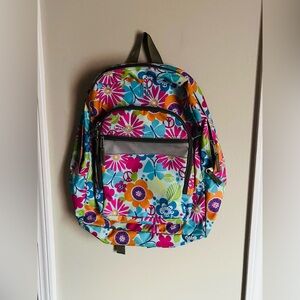 L.L. Bean Colorful Floral Kids Backpack